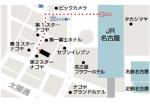 ペディグラス名古屋店地図
